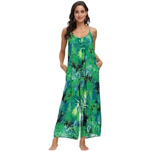 Tropical Green Jumpsuit
